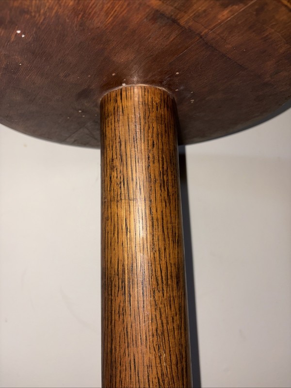 Antique Quarter Sawn Oak Pedestal Plant Fern Stand Jamestown NY 33 1/2" gallery