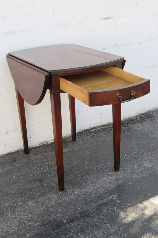 Imperial Drop Leaf Mahogany Side End Table 5852 gallery