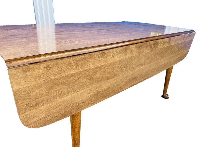 Beautiful American Ethan Allen Solid Maple Drop Leaf Dining Room Table/ Laminate gallery