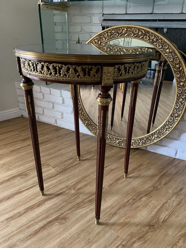 French Louis XVI Style Mahogany Solid Bronze Mount gallery