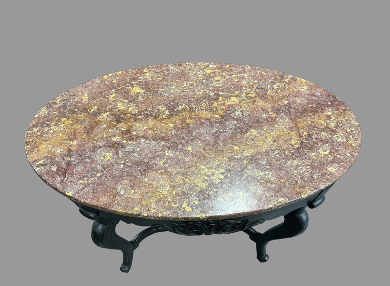 Antique Victorian Marble Top Parlor Center Table gallery