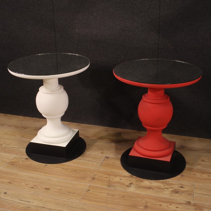Small modern table furniture design white wood floor mirror xx century living room gallery