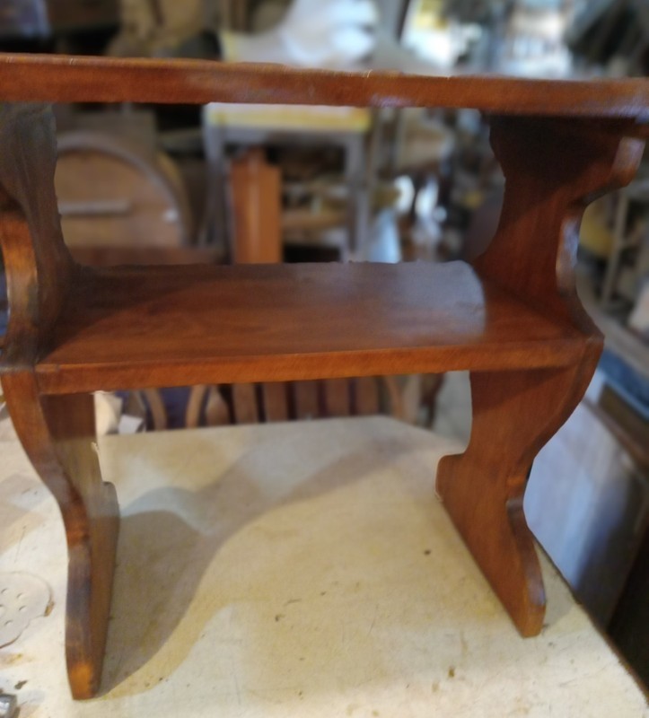 Mid Century Mahogany Bookshelf Table / End Table (ET825) gallery