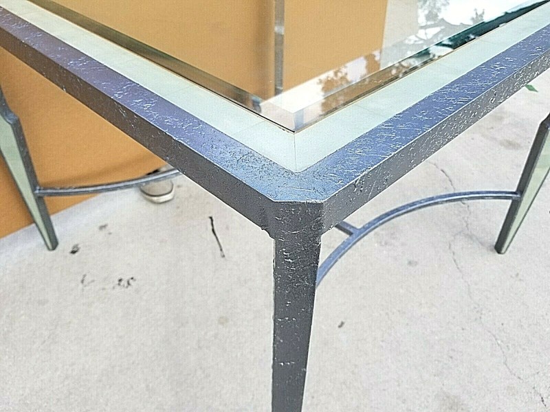 1980's Merle James Edelman for CASA BIQUE Tessellated Marble Dining Gaming Table gallery