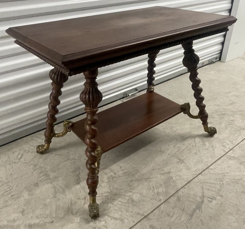 Merklen Brothers Victorian Library Table Marked with Catalog Number 792 gallery