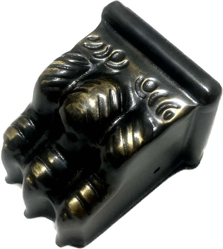 Claw Foot Table Stamped Antique Brass Toe Cap Medium gallery