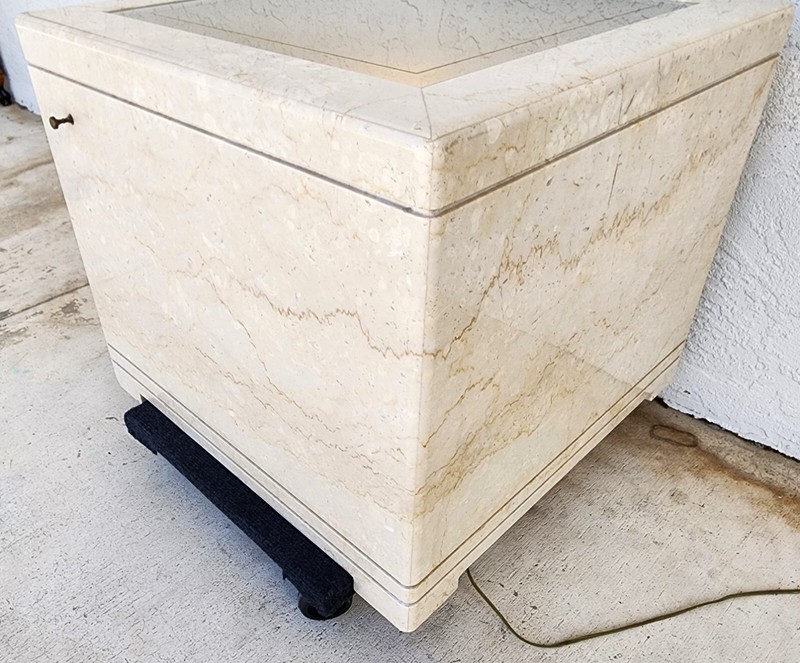 Side Center Table Marble Vintage Lighted Custom Made gallery