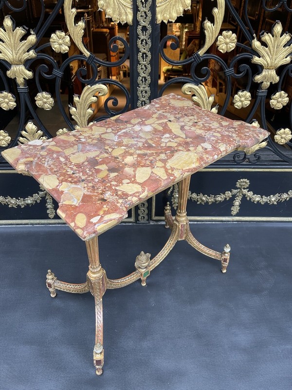 Museum Louis XVI Coffee Table / Side Table, Russia Around 1790, Gilded gallery