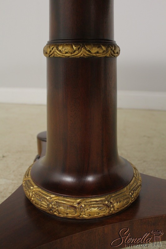 L55964: JOHN WIDDICOMB Neoclassical Mahogany Pedestal Dining Room Table gallery
