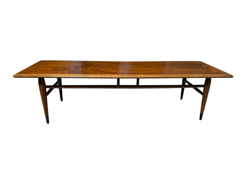 Mid-Century Modern Lane Acclaim Walnut Dovetailed Coffee Table Long 1960’s