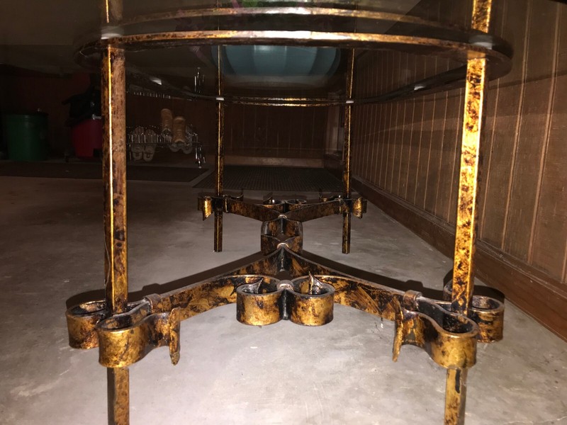 Leaded Austrian crystal cocktail table - Circa 1962 gallery