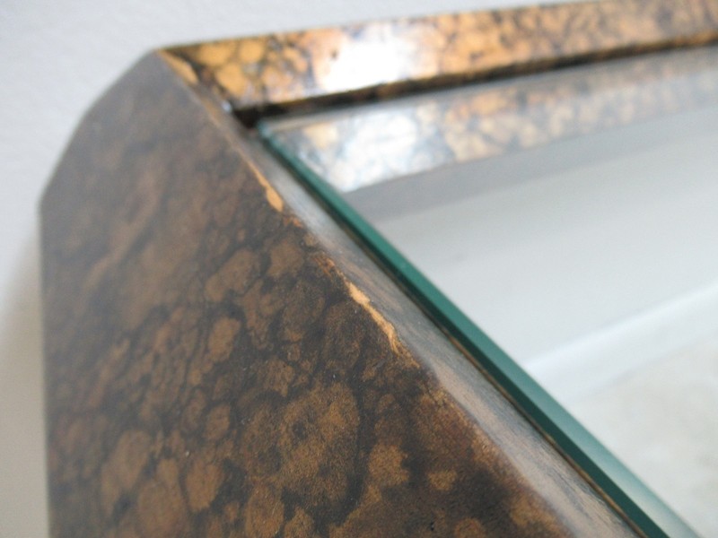 Vintage Mid Century Faux Tortoise Shell Regency Coffee Table gallery