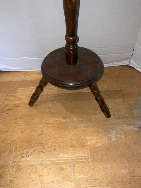 Vintage Wood Tripod Display Fern / Plant Stand Taiwan gallery