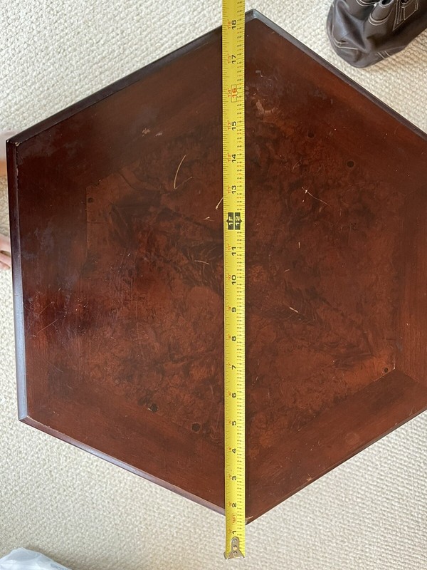 Bombay Company Pedestal Table 26” Vintage Solid Wood gallery