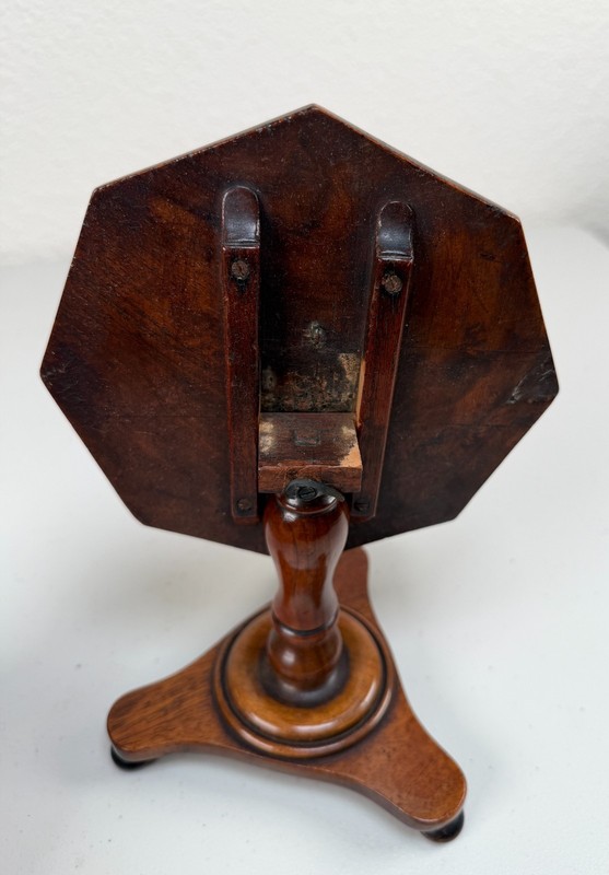 Antique English Miniature Inlaid Tilt Top Tea Table Salesman Sample 19th Century gallery