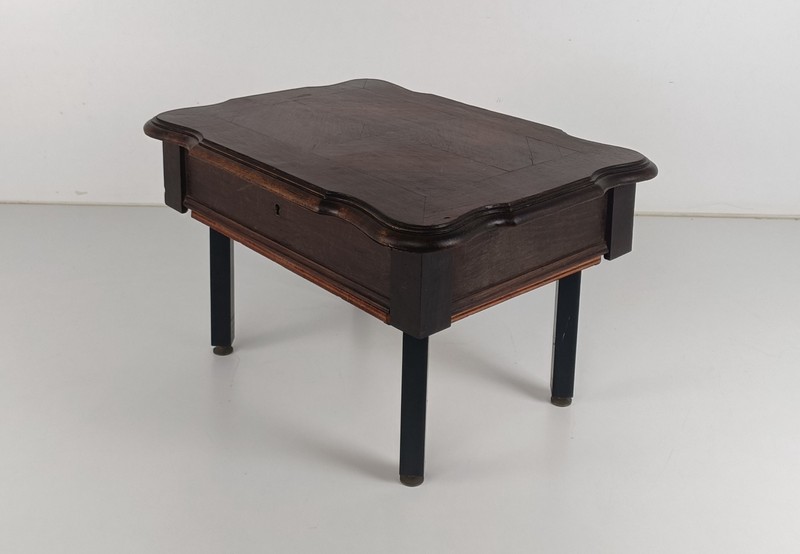 Small Cabinet Table Desk Trinket Vanity Box Carved Wood antique Lovely Small gallery