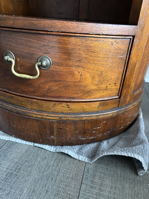 Milling Road By Baker Round Table With Drawer gallery