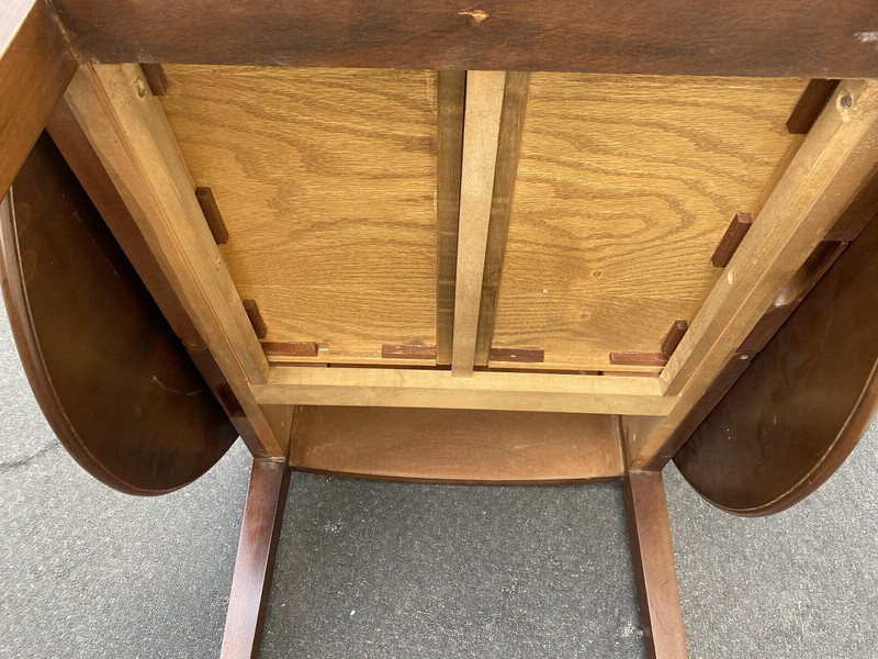 65838 WILLIAMSBURG ADAPTATION KITTINGER Mahogany Dropleaf Lamp Table Stand gallery