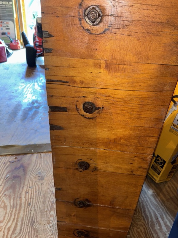 Authentic 1930-40's Era Butcher Block Antique Butcher Block 24.5” X 40.5” X 12.5 gallery
