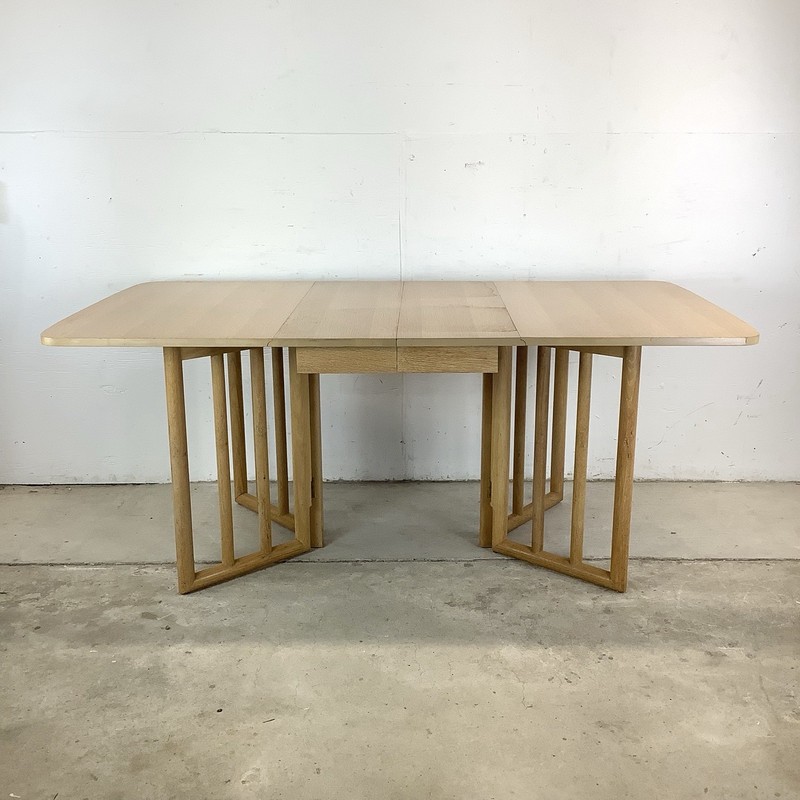 Vintage Modern Drop Leaf Dining Table