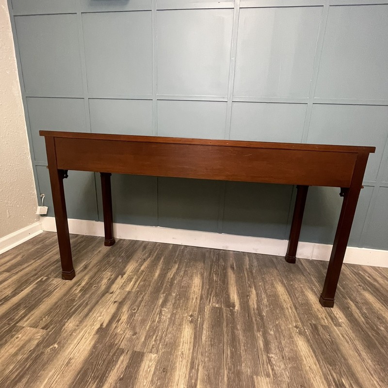 The Palmer Home Collection Chippendale Mahogany Console Table - 56” X 19”x 30” gallery