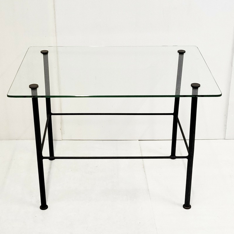 Vintage 1950 Coffee Table Steel & Glass 50S 1950S Rockabilly gallery