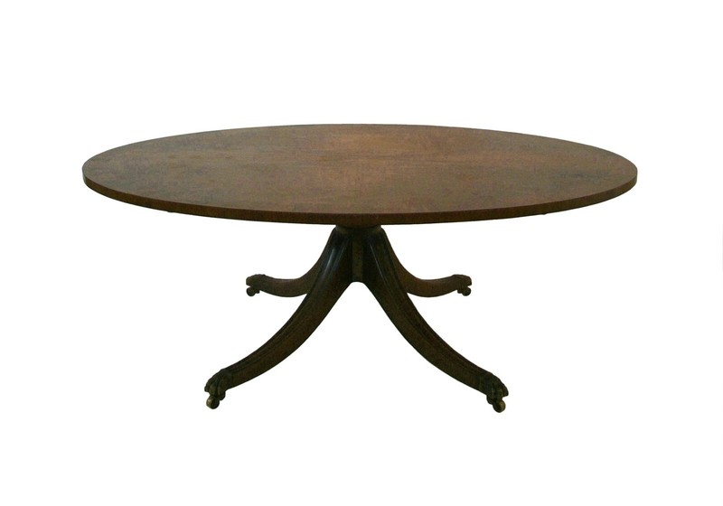 Georgian Style Banded Coffee Table – U. K. – Mid 20th Century