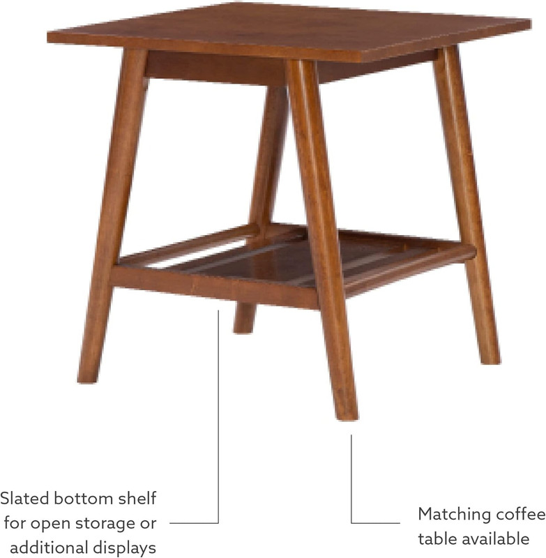 Mid-Century Walnut End Table - Melissa Collection gallery