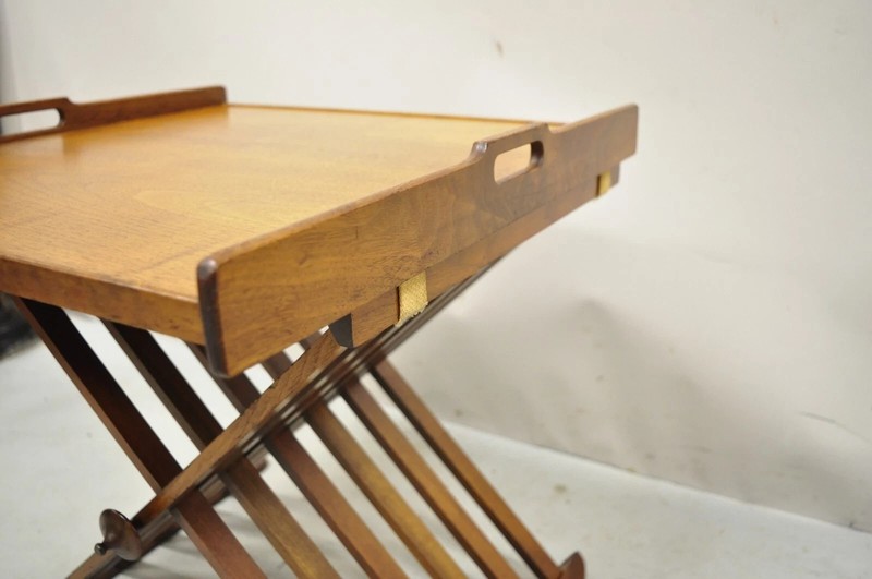 Stewart MacDougall Kipp Stewart Drexel Walnut Folding Campaign Table (B) gallery