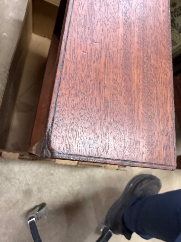 antique Philadelphia Chippendale Mahogany Marlborough leg Pembroke table 18th gallery