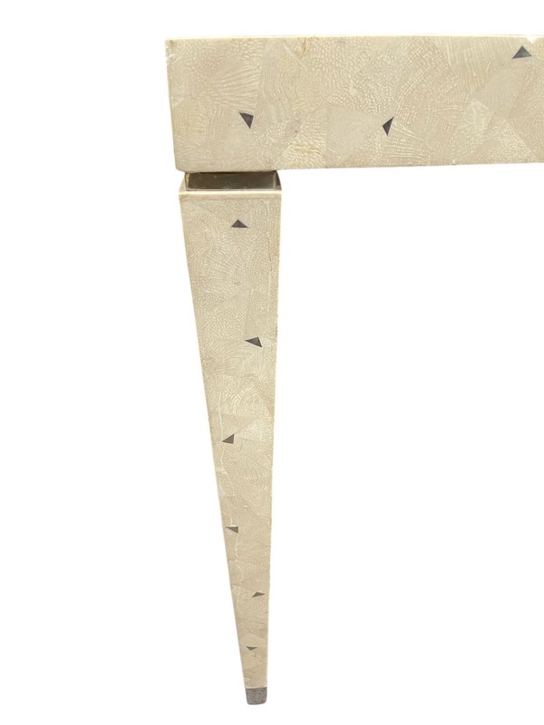 FANTASTIC POST MODERN TESSELLATED STONE CONSOLE BY OGGETTI gallery