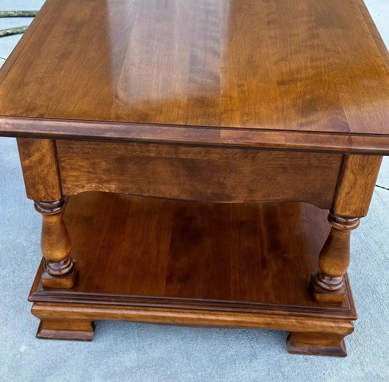 Vintage Maple Ethan Allen Classic Manor Square 26” X 26” X 20” End/Side Table gallery