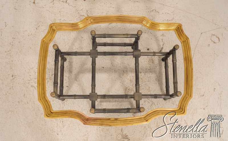 71578: Brass Tray Top Bamboo Form Coffee Table gallery