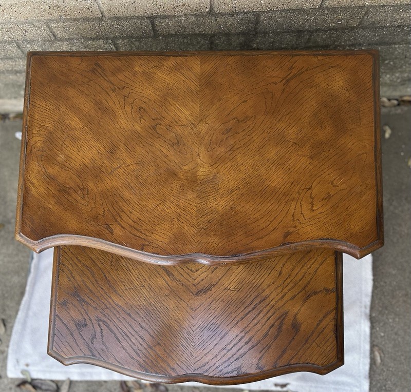 Vintage Drexel Walnut Nesting Table Produced Early 20th Century