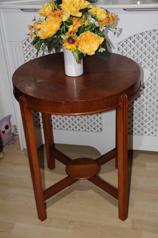 Mid Century Oak Round Coffee Table occasionalTable