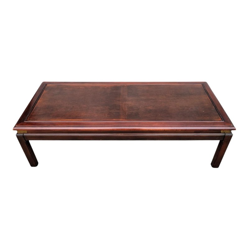 1940s Modern Mahogany Coffee Table — Fully Refurbished, Elegant Design