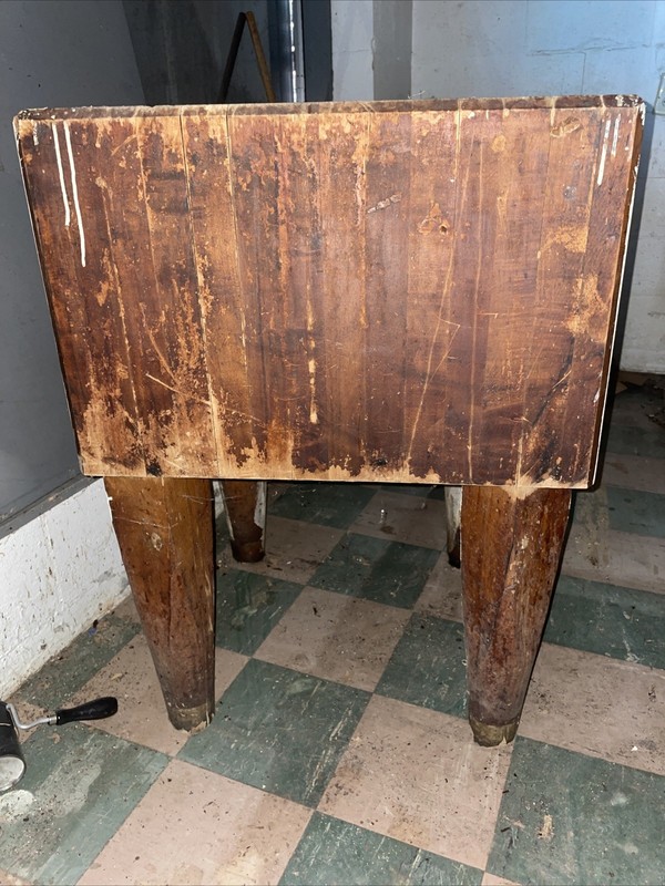 Vintage, Authentic Butcher Block Antique Butcher Block gallery
