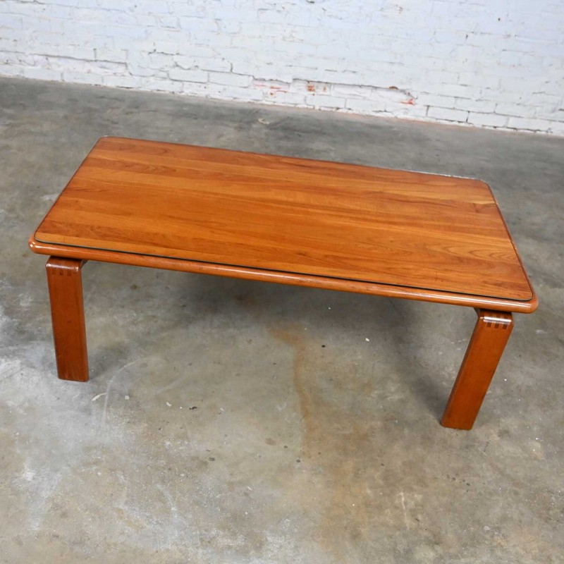 Scandinavian Modern Solid Teak Rectangular Coffee Table Style of Westnofa Norway gallery