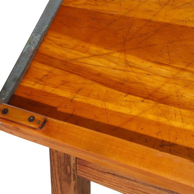 Antique Arts & Crafts Oak Adjustable Drafting Table C1930 gallery