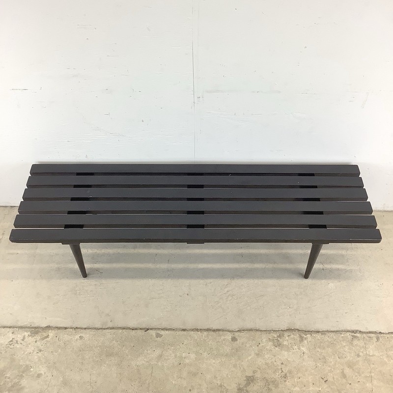 Mid-Century Slat Bench or Coffee Table gallery