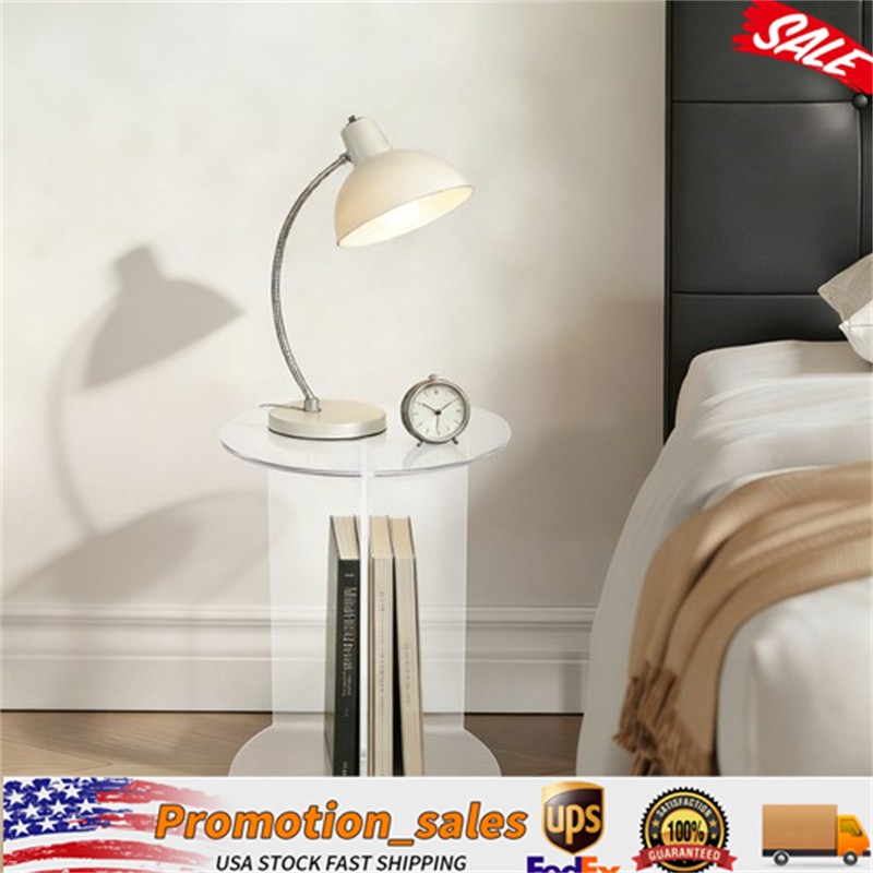 Clear Acrylic Side Table End Table with Stable Base Acrylic Desk 35*30*50cm
