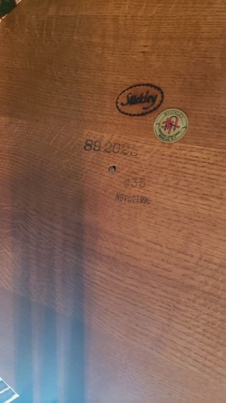 Stickley Mission Collection Oak Two-Tier Round Side or End Table 1996 gallery