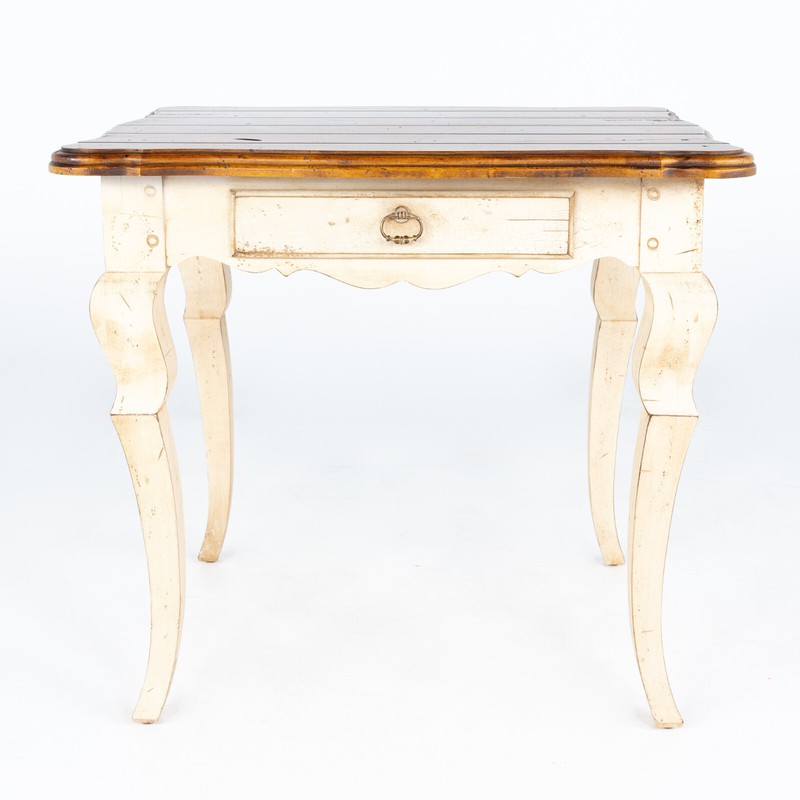 Century Furniture Contemporary Rustic Cream Side End Table gallery