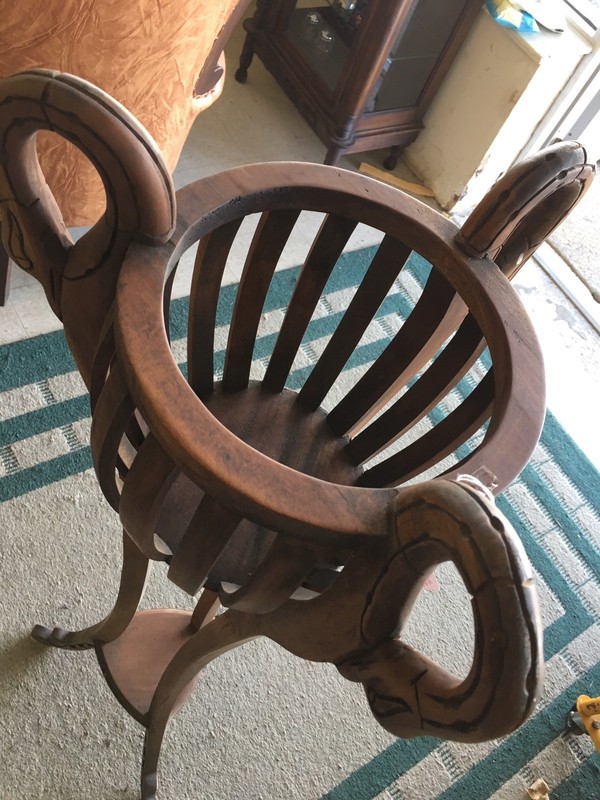 Victorian Swan Plan Stand Mahogany Wood gallery
