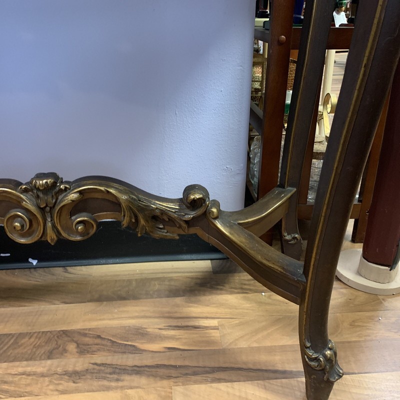 VTG 1930s Italian Hand Carved Gilt Wood 36" Console Table w/ Matching 32" Mirror gallery