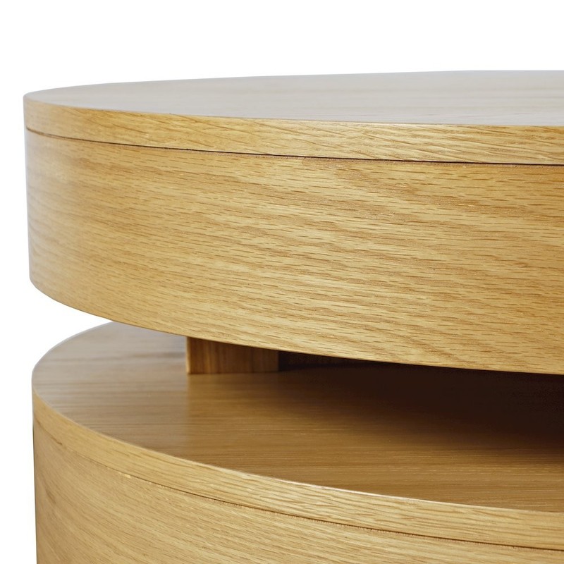 Mid-Century Modern Floating Sculpture Round Layered Coffee Table gallery