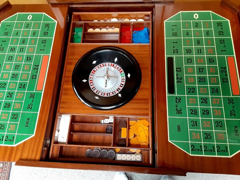 Vintage Italian Inlaid Gaming Table