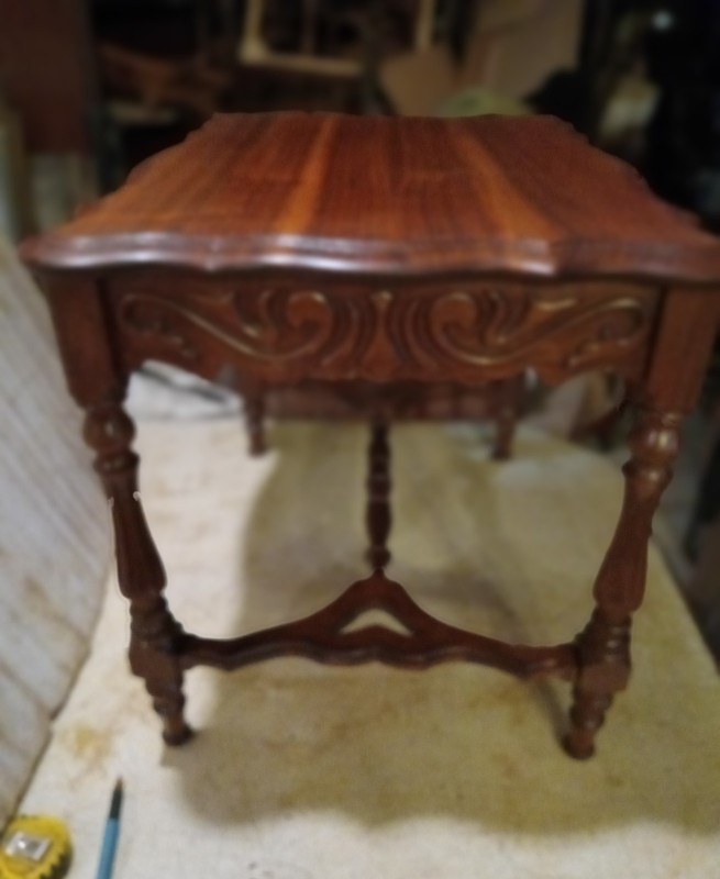 Walnut Carved Coffee Table / Side Table gallery