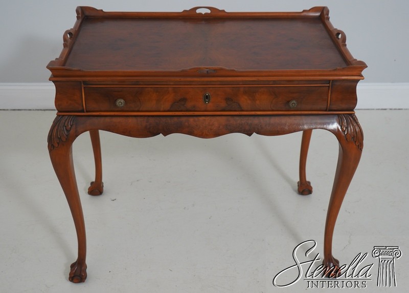 L71167: Italian Chippendale Style Olivewood Tea Table gallery