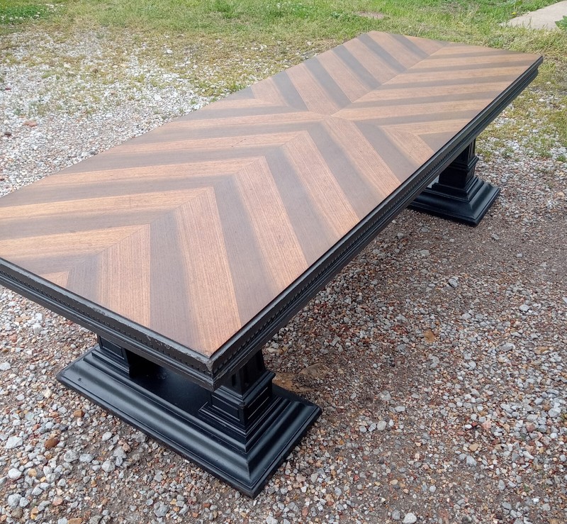 Mid Century Double Pedestal Coffee Table (CT360) gallery